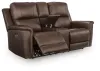 Ashley Furniture PCU1200118 Ashley Furniture PCU1200118 Bleckley - Power Reclining Loveseat With Console / Adjustable Headrest - Espresso