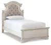 Ashley Furniture B743B13 Ashley Furniture B743B13 Realyn - Twin Upholstered Panel Bed - Chipped White