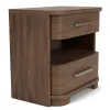 Riverside Furniture 43469 Delia - 2 Drawer Nightstand - Nouveau Walnut