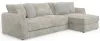 Jackson Furniture Industries 2306/63/76-01 Jackson Furniture Industries 2306/63/76-01 Bucktown - 2 Piece Sofa / RSF Chaise With Extra Thick Cuddler Seat Cushions - Parchment