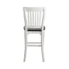 Liberty Furniture 417-C150024 Allyson Park - Counter Height Slat Back Chair - Wirebrushed White / Charcoal