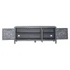 Liberty Furniture 2077-AC6526 Marisol - 3 Door Accent TV Stand - Washed Gray