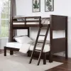 Furniture of America CM-BK658WN-TF-BED Stamos - Twin / Full Bunk Bed - Walnut
