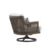 New Classic G2762-21S Genova - Patio Swivel Club Chair With Accent Pillow (Set of 2) - Gray