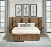 Coaster Fine Furniture 224900Q-S3P Terrace - Queen Wall Panel Storage Bed - Ash Brown