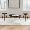 Coaster Fine Furniture 707918-S3 Odessa - 3 Piece Triangular Coffee And End Table Set - Black