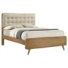 Coaster Fine Furniture 225091KW Robyn - Wood California King Platform Bed - Light Ash