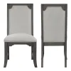 New Classic D1605-20 Lisbon - Dining Side Chair (Set of 2) - Gray