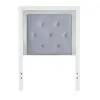 Liberty Furniture 781-BR11HU Reflections - Twin Upholstered Panel Headboard With Lights - Pearl White
