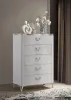 Coaster Fine Furniture 215795 Cassia - 5-Drawer Bedroom Chest Of Drawers - White High Gloss