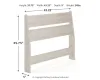 Ashley Furniture EB1864-155 Socalle - Twin Panel Headboard - Light Natural