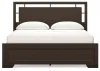 Ashley Furniture B441/31/36/46/82/94 Ashley Furniture B441/31/36/46/82/94 Covetown - 5 Pc. - Dresser, Mirror, Chest, California King Panel Bed - Dark Brown