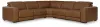 Ashley Furniture PCU10700S13 Ashley Furniture PCU10700S13 Magic Man - 5-Piece Power Reclining Sectional With Armless Chair With Manual Headrest - Caramel
