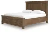 Ashley Furniture PCB779B13 Feddinger - California King Panel Storage Bed - Medium Brown