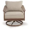 Ashley Furniture PCP428-821 Harmony Headlands - Swivel Lounge With Cushion - Natural / Gray