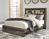Ashley Furniture B211B16 Ashley Furniture B211B16 Drystan - Queen Panel Bookcase Bed - Brown / Beige