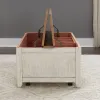 Liberty Furniture 652-OT1011 Farmhouse Reimagined - Storage Trunk - Antique White / Chestnut Tops