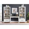 Riverside Furniture 28637 Finn - Drawer Bookcase - White
