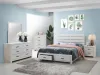 CoasterEveryday 207050Q-S5 Brantford - Queen 5 Piece Bedroom Set - Coastal White