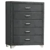CoasterEveryday 223381Q-S5 Melody - 5 Piece Queen Bedroom Set - Gray