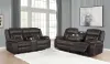 CoasterEveryday 651354-S2 Greer - 2 Piece Upholstered Reclining Sofa Set - Brown