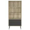 Coaster Fine Furniture 801923 Maeve - 3-Shelf Bookcase With Drawers - Distressed Pine