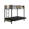 Furniture of America CM-BK029TS Clapton - Twin Bed With Futon Base - Black