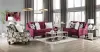 Furniture of America SM8016-SF Jillian - Sofa - Plum / Ivory / White