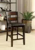 Furniture of America CM3351PT-5PK Norah - 5 Piece Counter Height Table Set - Antique Brown Cherry