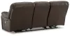 Ashley Furniture U4380887 Leesworth - Power Reclining Sofa - Dark Brown