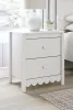 Ashley Furniture EB1810-292 Hallityn - Two Drawer Night Stand - White