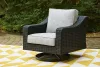 Ashley Furniture P792-821 Beachcroft - Swivel Lounge Chair - Black / Light Gray