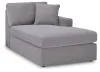 Ashley Furniture 92104S37 Ashley Furniture 92104S37 Modmax - 4-Piece Sectional With Raf Corner Chaise And Audio System Console - Granite