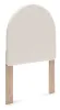 Ashley Furniture PCB1566-53 Ashley Furniture PCB1566-53 Arloster - Twin Upholstered Panel Headboard - White / Tan