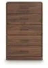 Ashley Furniture PCB386-46 Fortlorn - Five Drawer Chest - Walnut Brown