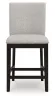 Ashley Furniture D618/13/124(2) Neymorton - 5 Pc. - Rectangular Dining Room Counter Table, 4 Barstools - Dark Grayish Brown