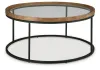 Ashley Furniture T502-8 Ashley Furniture T502-8 Noraluna - Round Cocktail Table - Medium Brown