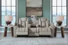 Ashley Furniture PC8330589 Elevate Edges - Reclining Sofa With Drop Down Table - Coin