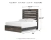 Ashley Furniture B211B3 Ashley Furniture B211B3 Drystan - Full Panel Bed - Brown / Beige
