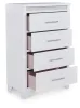 Ashley Furniture PCB392-46 Jarlee - Four Drawer Chest - White