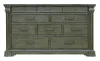 Pulaski Furniture P413-BR-K5-KIT3 Pulaski Furniture P413-BR-K5-KIT3 Madison Ridge - California King Panel Bed And Drawer Dresser With Mirror - Natural Bark