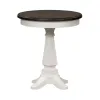 Liberty Furniture 417-OT1021 Allyson Park - Chair Side Table - Wirebrushed White / Charcoal