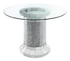 CoasterElevations 115558-S5G Ellie - 5 Piece Mirrored Counter Height Dining Table Set - Gray