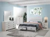 CoasterEveryday 207050Q-S4 Brantford - Queen 4 Piece Bedroom Set - Coastal White