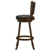 CoasterEssence 101920 Broxton - Upholstered Swivel Bar Chair (Set of 2) - Chestnut