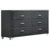 CoasterEveryday 223381KE-S4 Melody - 4 Piece Eastern King Bedroom Set - Gray