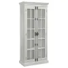 CoasterElevations 910187 Toni - 2 Door Wood Tall Storage Cabinet - Distressed White