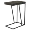 CoasterEveryday 931156 Carly - Expandable Engineered Wood C-Shaped Side Table - Gray