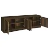 Coaster Fine Furniture 724123-SET Laughlin - 3 Piece Entertainment Center TV Stand - Dark Pine