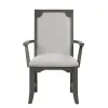 New Classic D1605-25 Lisbon - Dining Arm Chair (Set of 2) - Gray